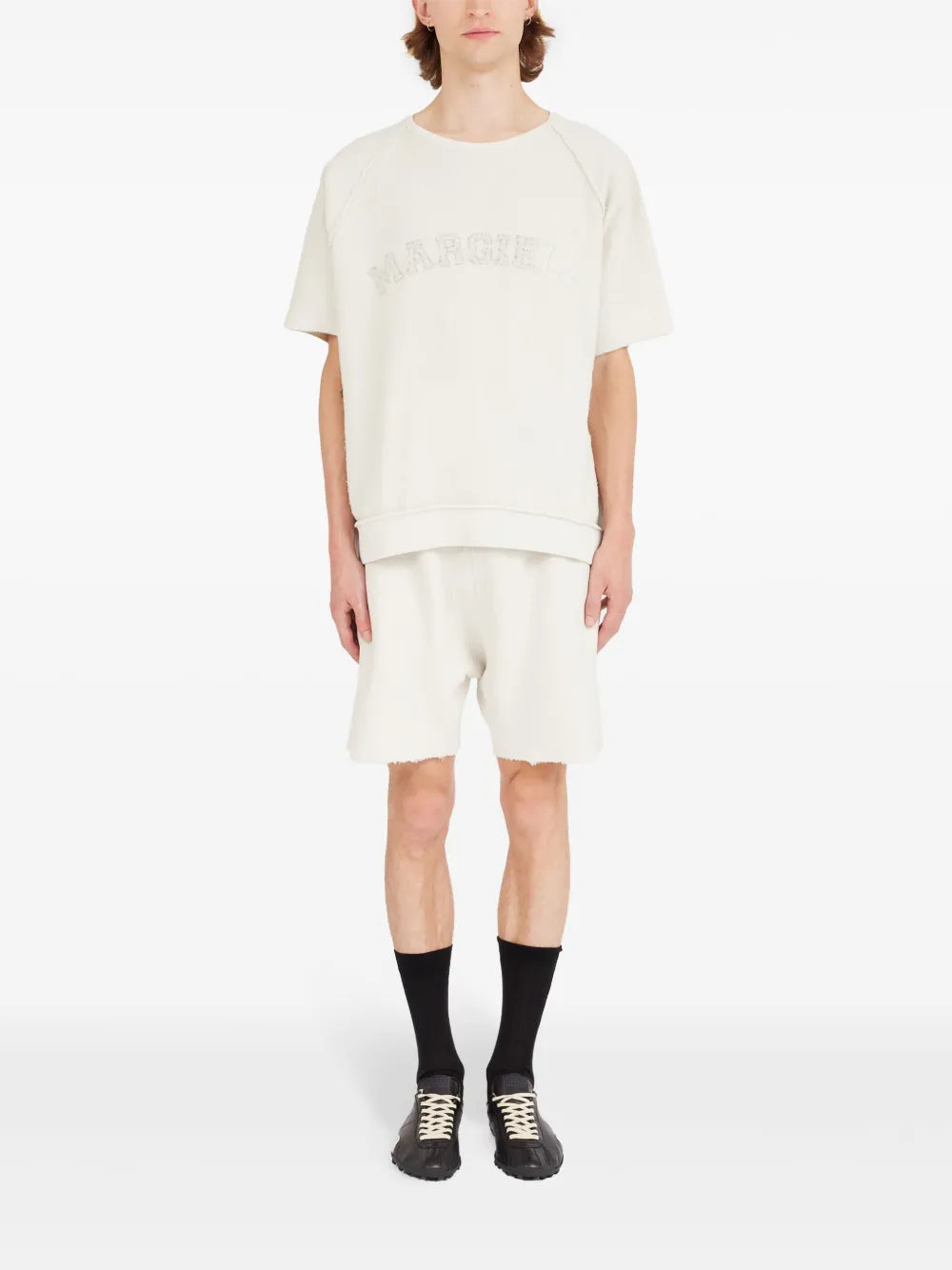 Maison Margiela playera con logo bordado - Blanco - imagen 2