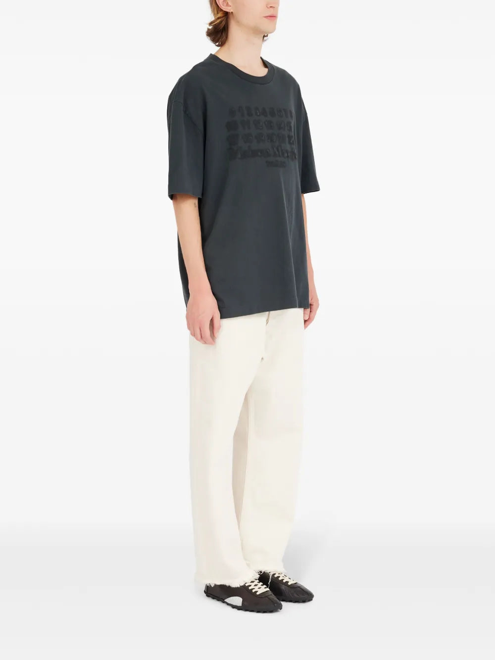 Maison Margiela playera con motivo de número - Negro - imagen 3