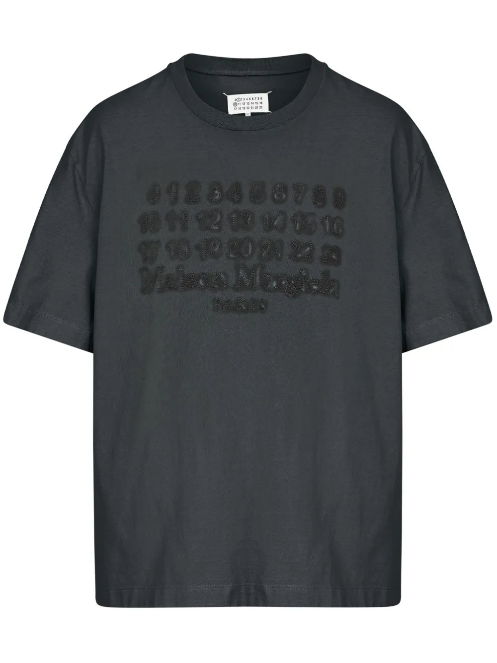 Maison Margiela playera con motivo de número - Negro - imagen 1