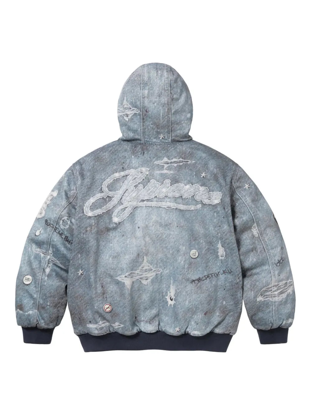 Supreme chamarra bomber Trompe L'oeil - Azul - imagen 2