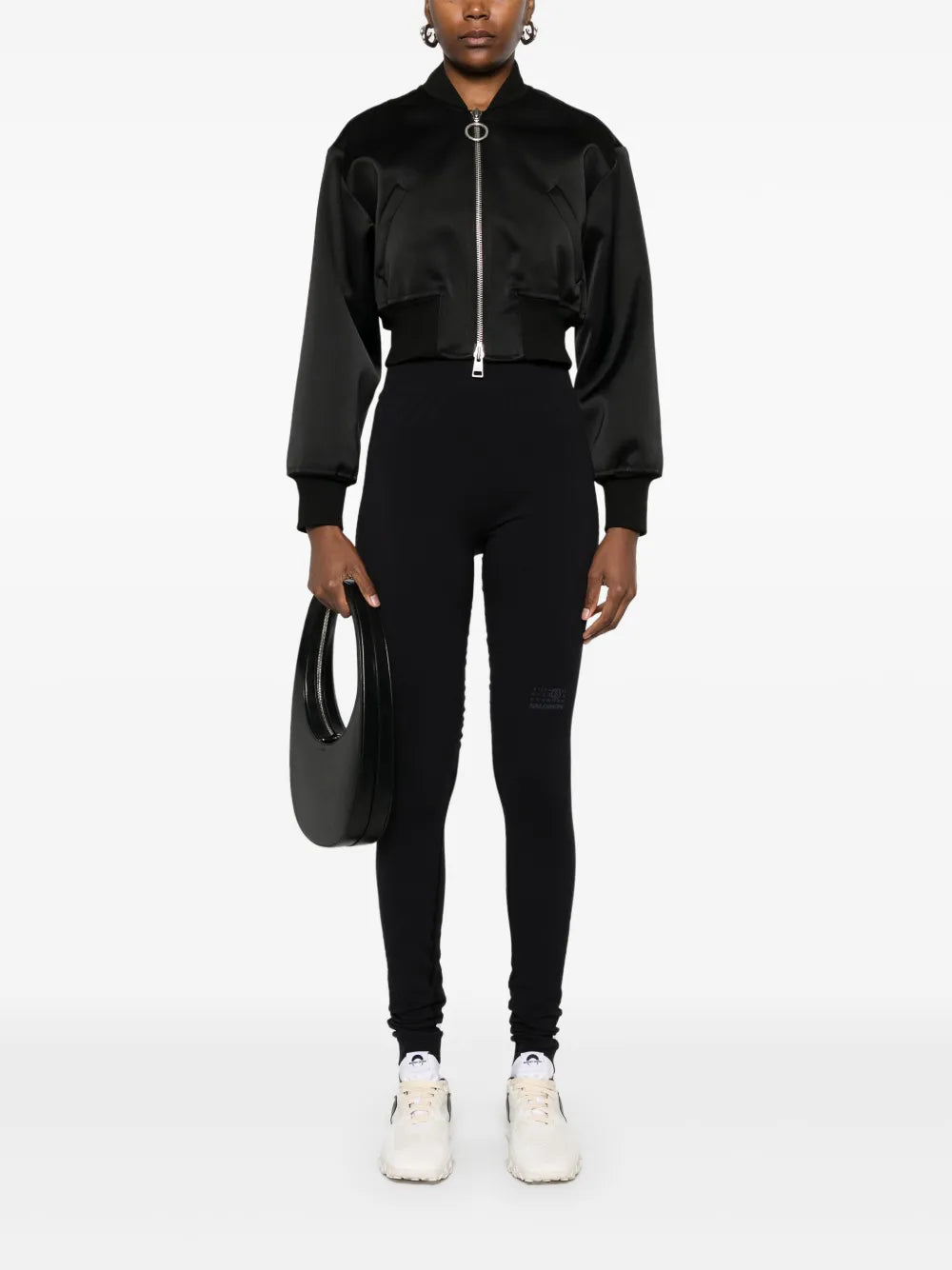 MM6 Maison Margiela X Salomon leggins con tiro alto - Negro - imagen 2