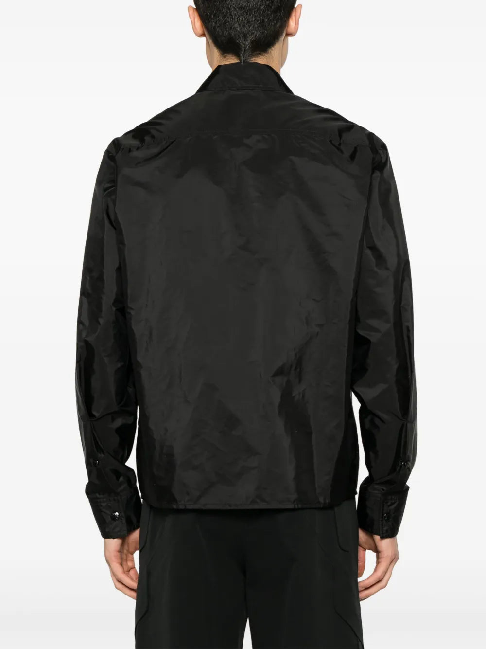 Moncler chamarra con parche del logo