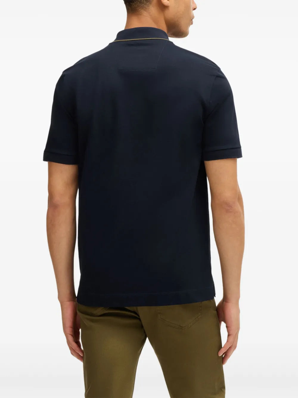 BOSS playera tipo polo con cierre
