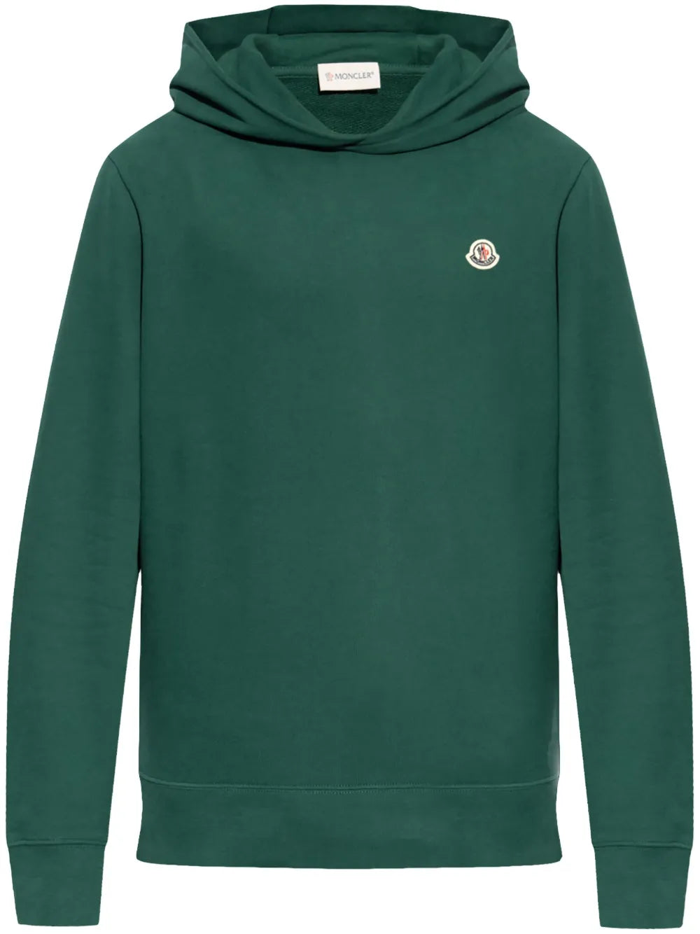 Moncler hoodie con parche del logo
