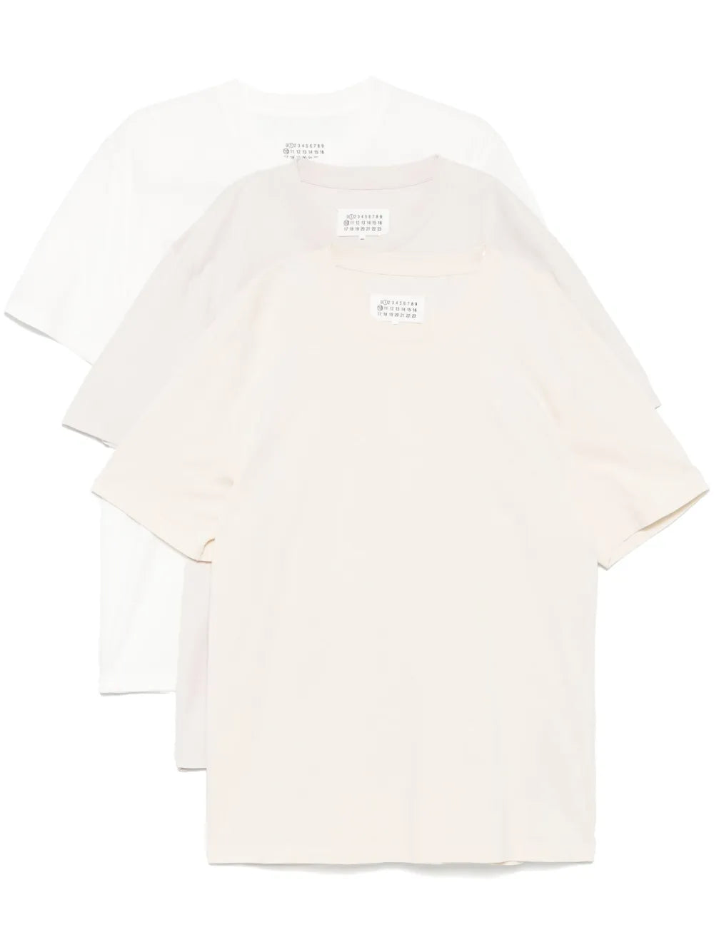 Maison Margiela set de  tres playeras de algodón - Blanco - imagen 1