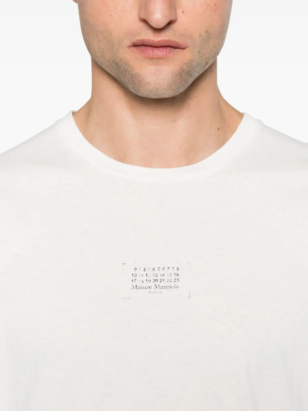 Maison Margiela playera con motivo de número - Blanco - imagen 4