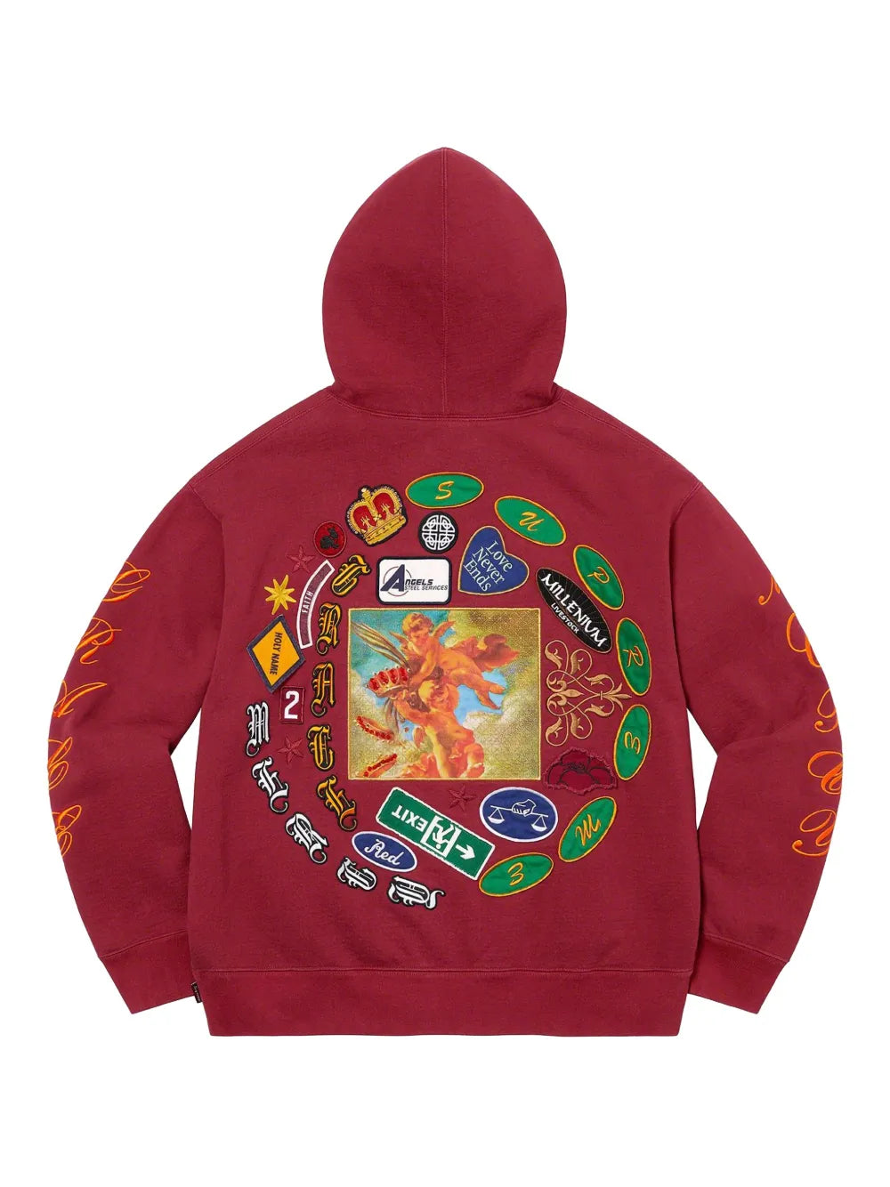 Supreme hoodie Patches Spiral - Rojo - imagen 2