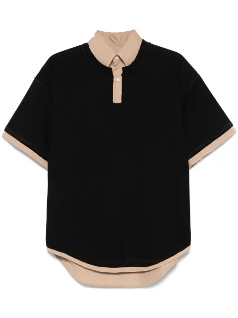 Maison Margiela playera tipo polo con efecto a capas - imagen 1