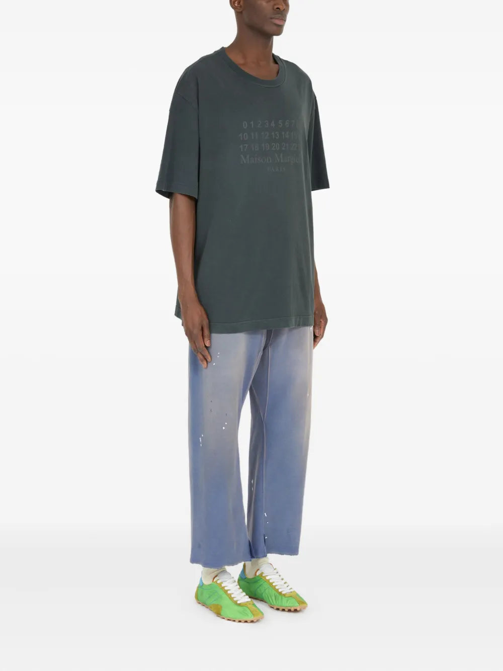 Maison Margiela playera con logo estampado - Gris - imagen 3