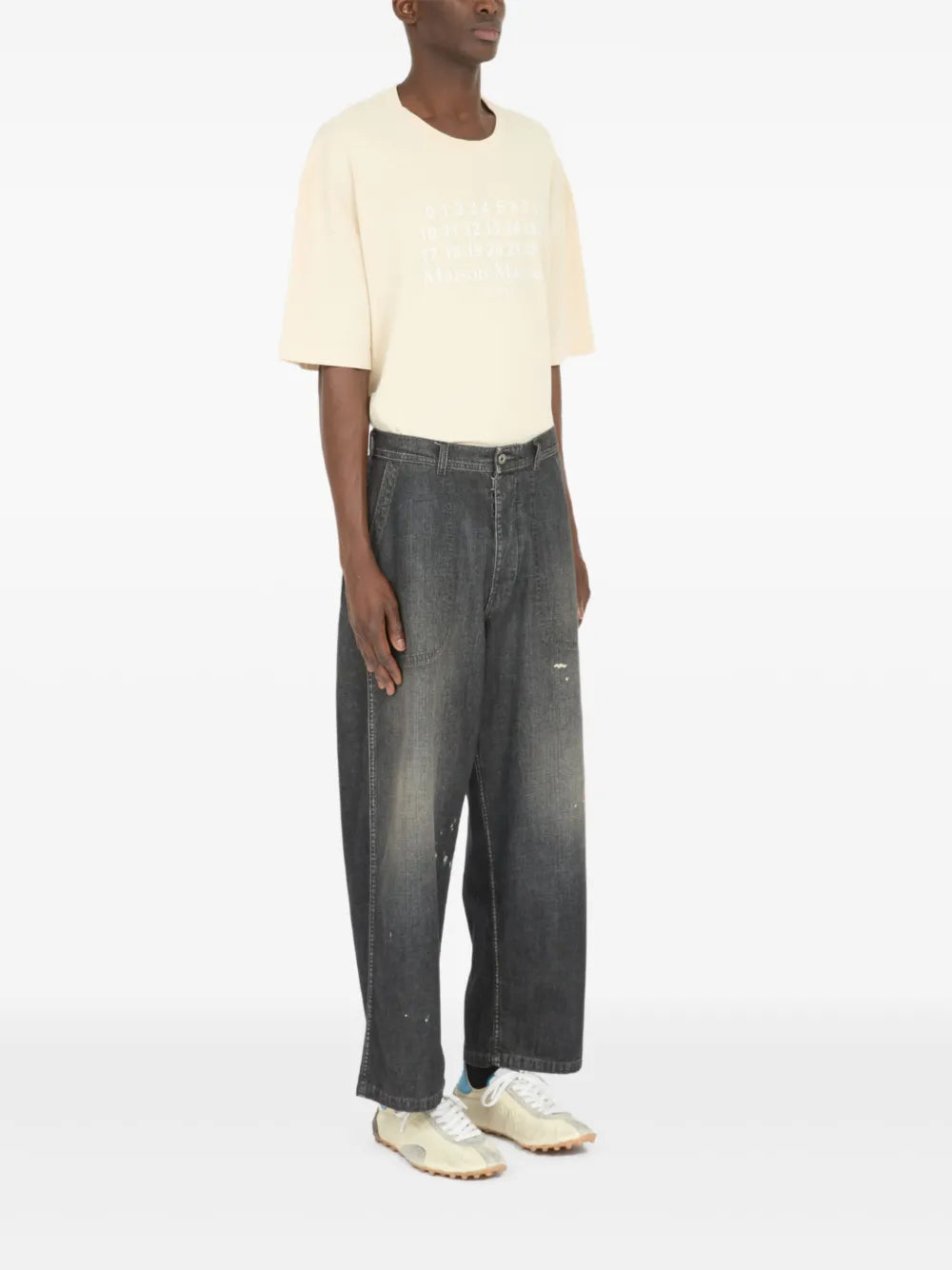 Maison Margiela jeans anchos - Gris - imagen 3