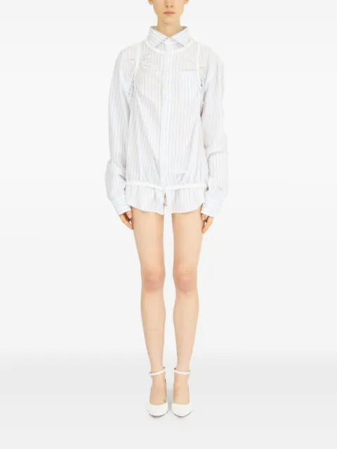 Maison Margiela camisa con rayas estampadas - imagen 2