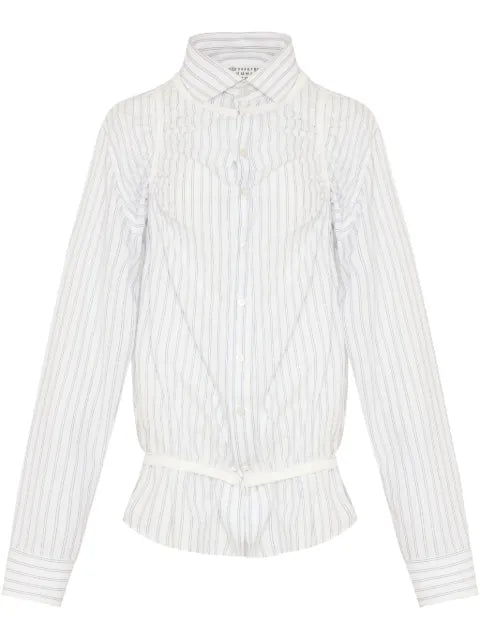 Maison Margiela camisa con rayas estampadas - imagen 1