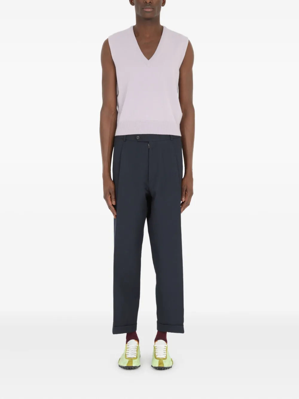 Maison Margiela pantalones capri con bolsillos - Gris - imagen 2