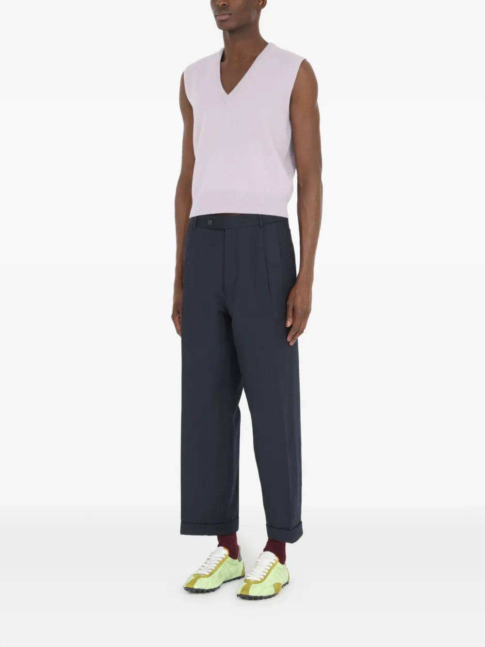 Maison Margiela pantalones capri con bolsillos - Gris - imagen 4