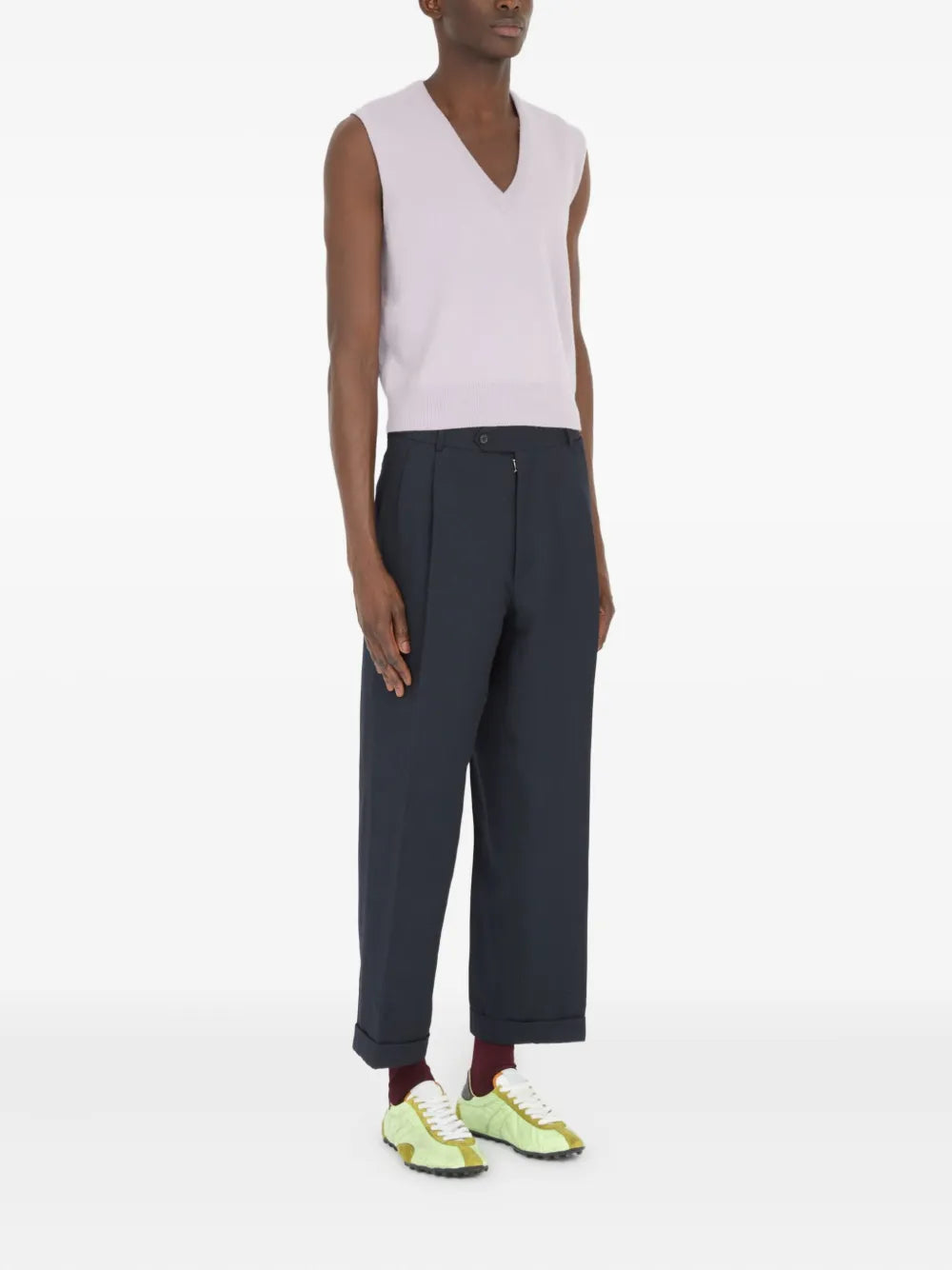 Maison Margiela pantalones capri con bolsillos - Gris - imagen 3