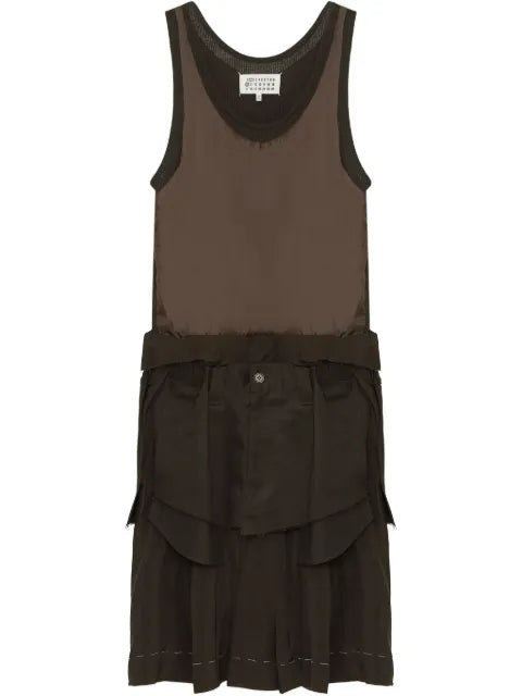 Maison Margiela vestido midi de popelina - imagen 1