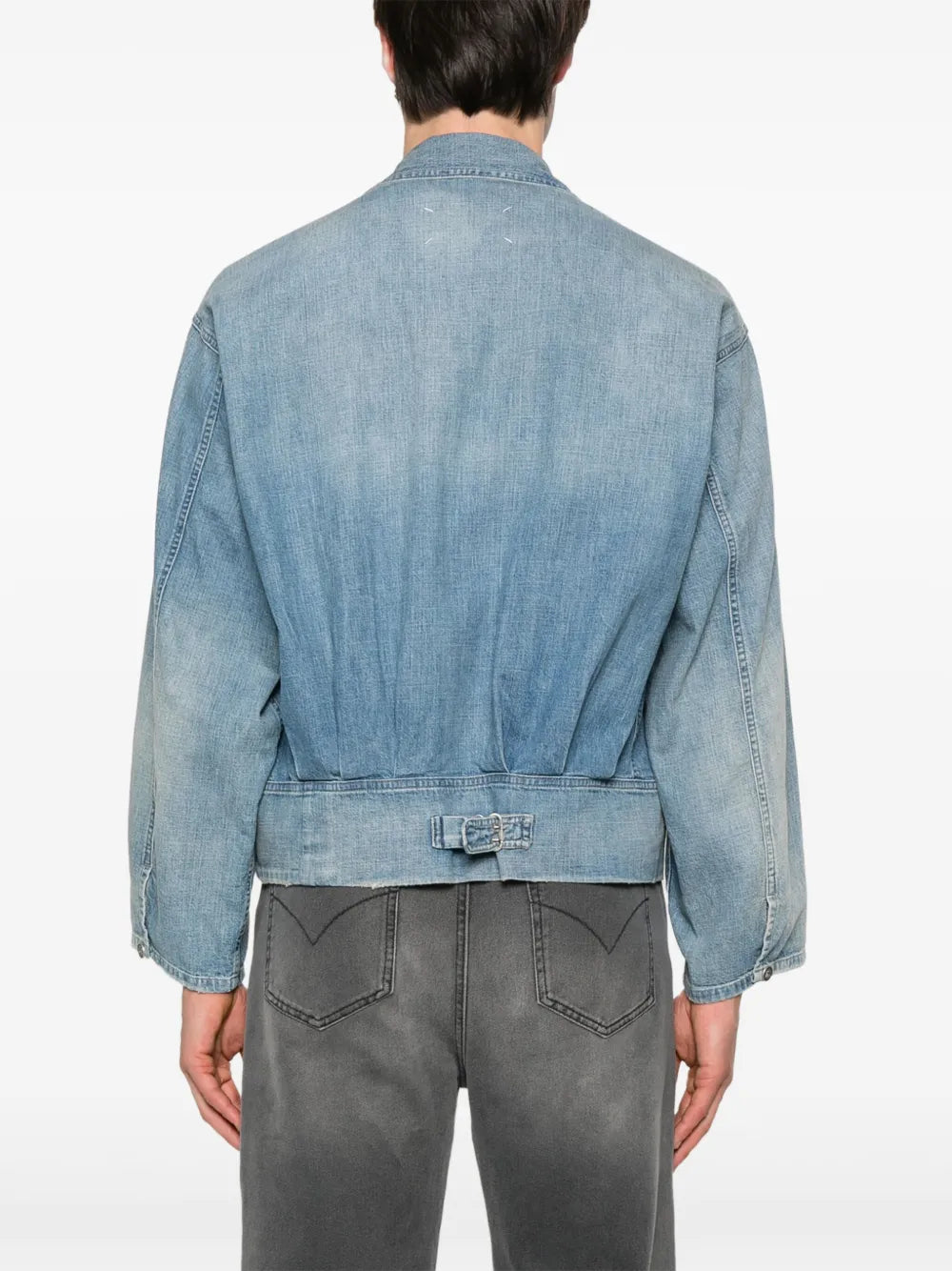 Maison Margiela chamarra de mezclilla - Azul - imagen 4