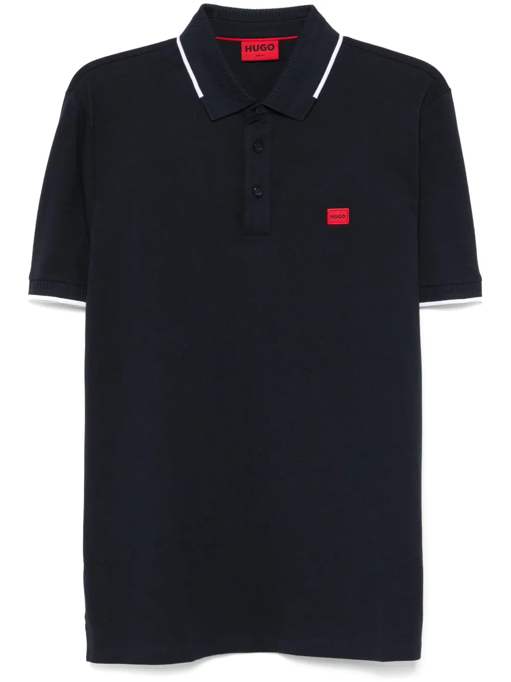 HUGO playera tipo polo con parche del logo