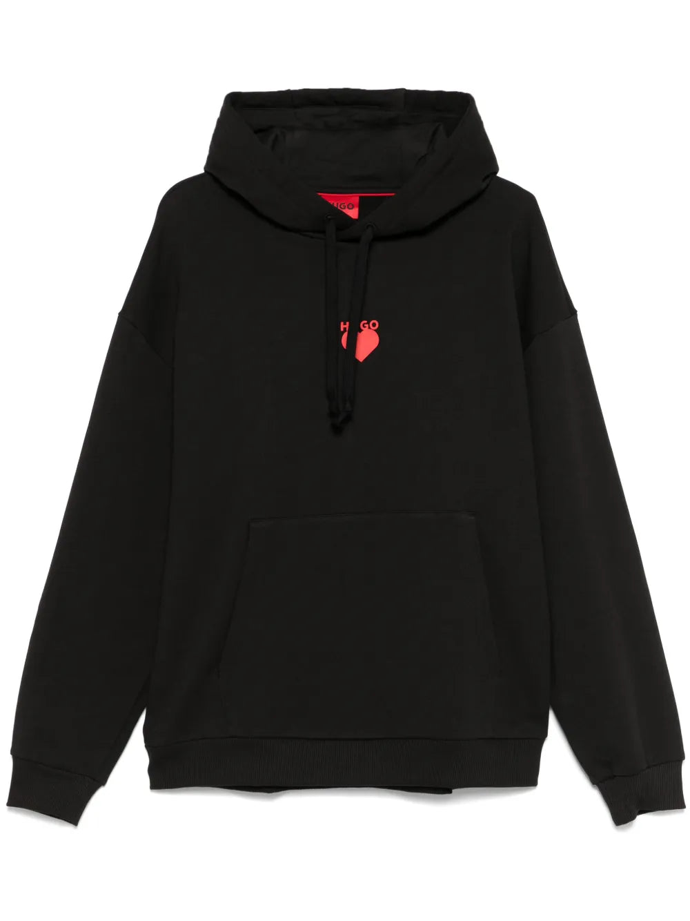 HUGO hoodie con corazón estampado