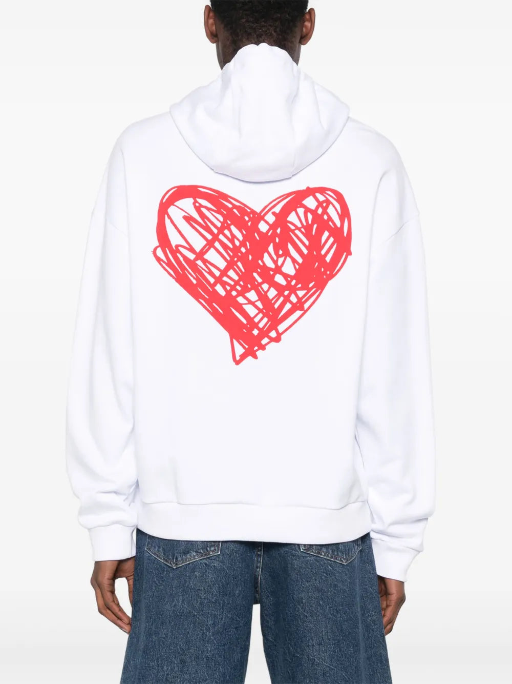 HUGO hoodie con corazón estampado