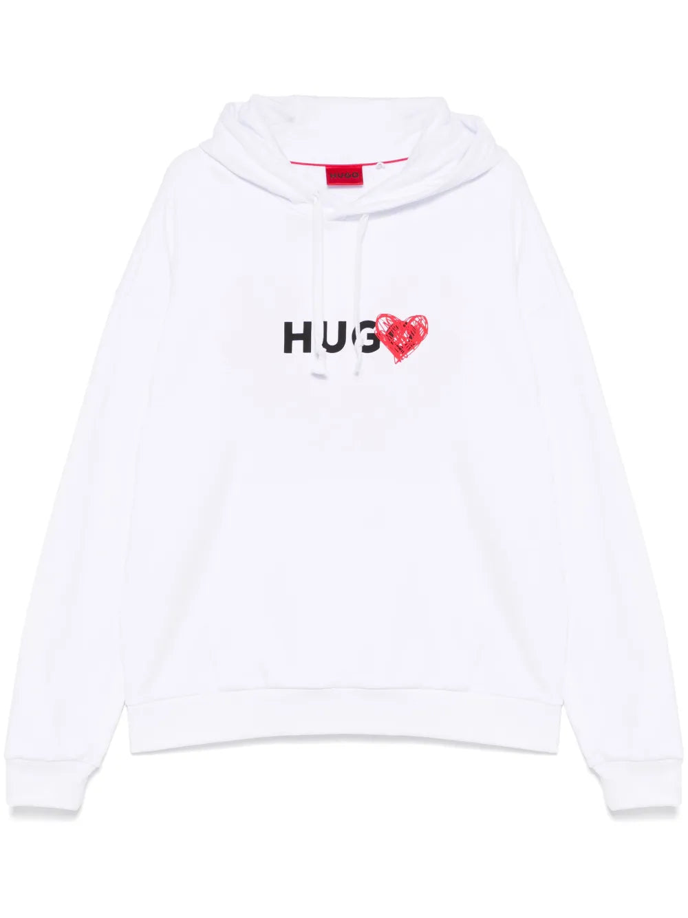 HUGO hoodie con corazón estampado