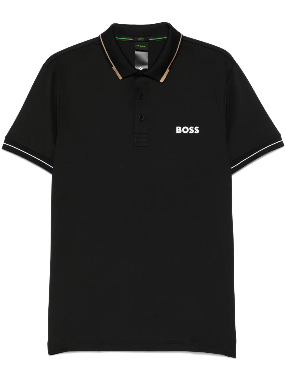 BOSS camisa stretch con cuello de polo