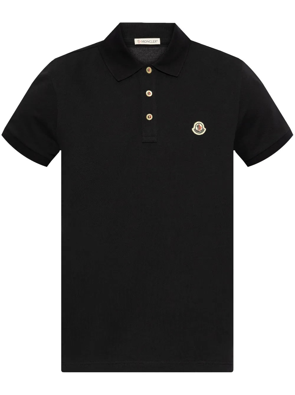 Moncler playera tipo polo con aplique del logo