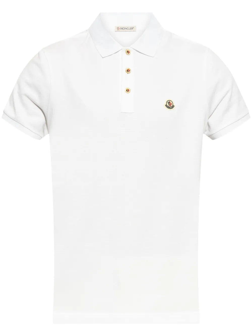Moncler playera tipo polo con aplique del logo