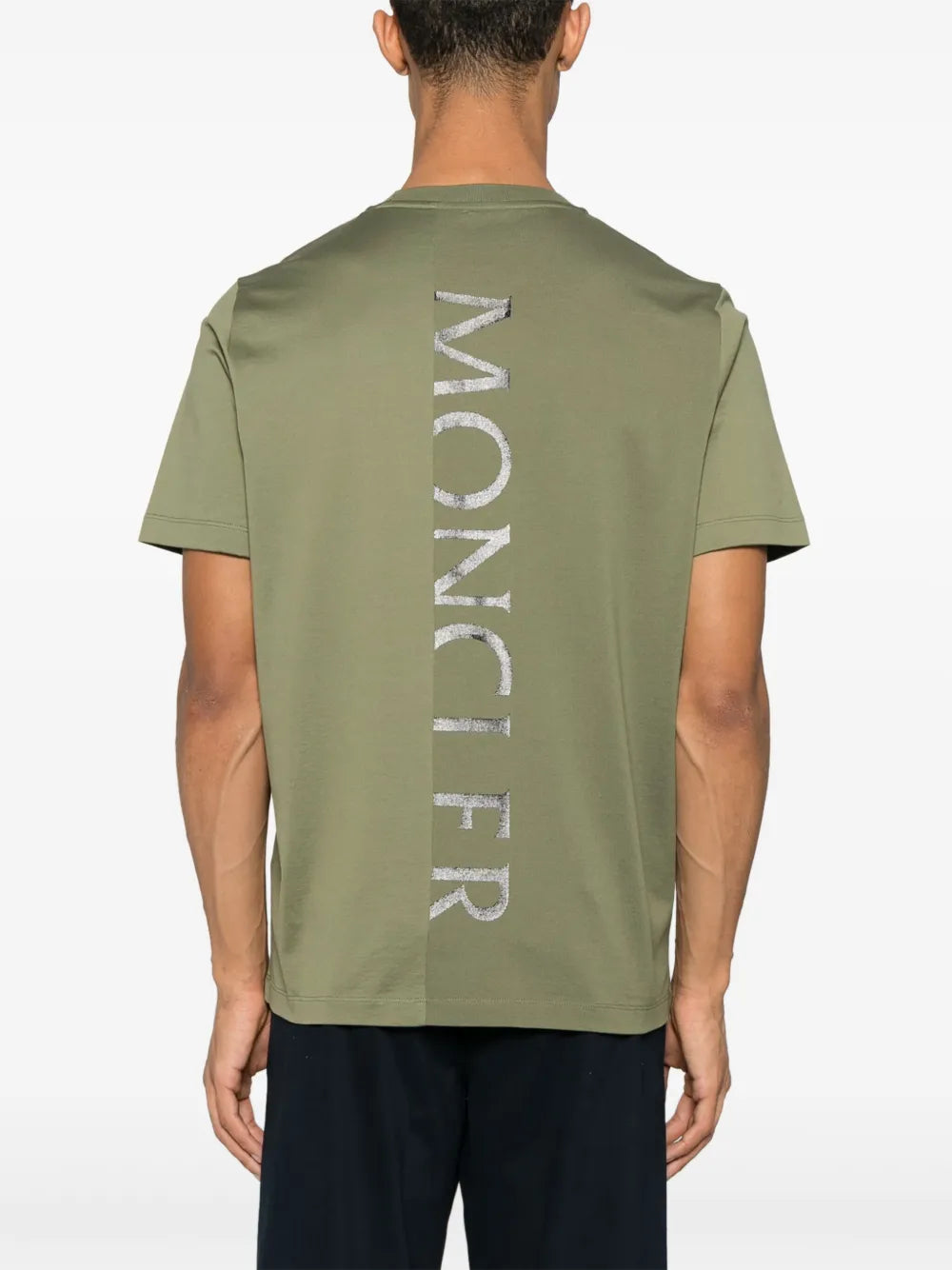 Moncler playera con logo vertical