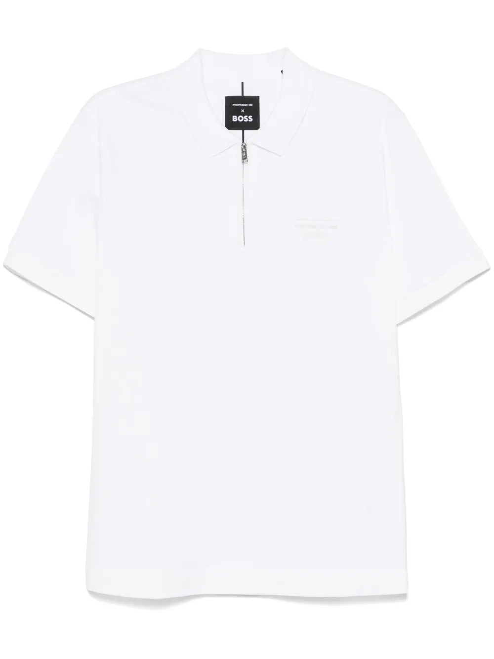 BOSS playera tipo polo con logo engomado de BOSS x Porsche