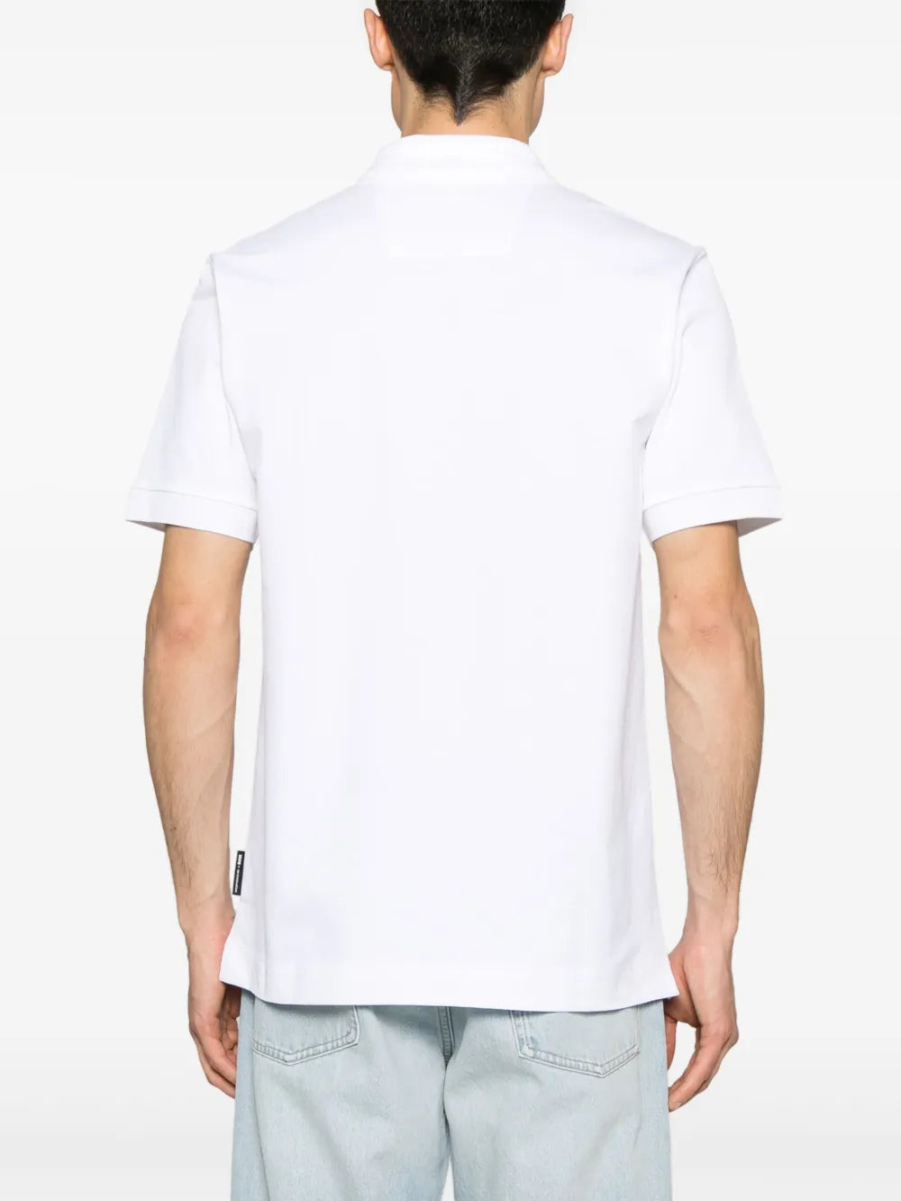 BOSS playera tipo polo con logo engomado de BOSS x Porsche