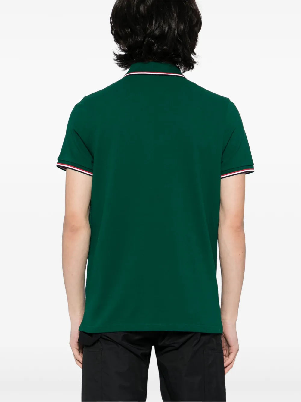 Moncler playera tipo polo con logo