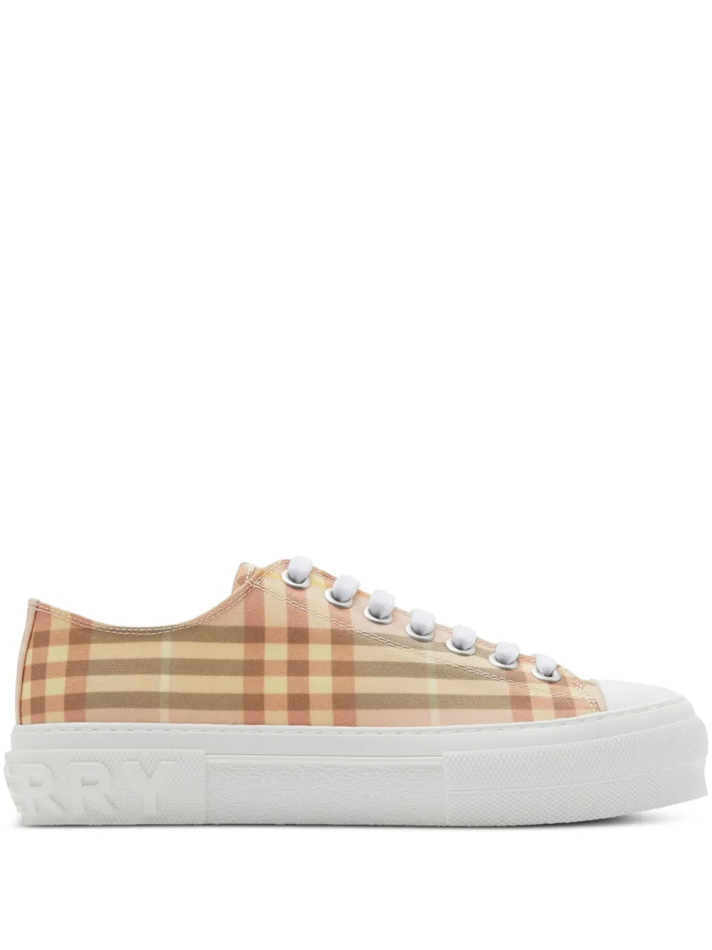 Burberry tenis bajos con motivo de cuadros