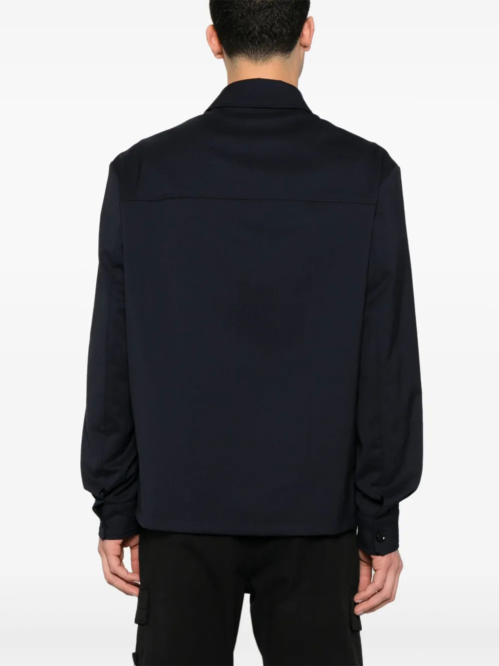 Moncler chamarra con parche del logo