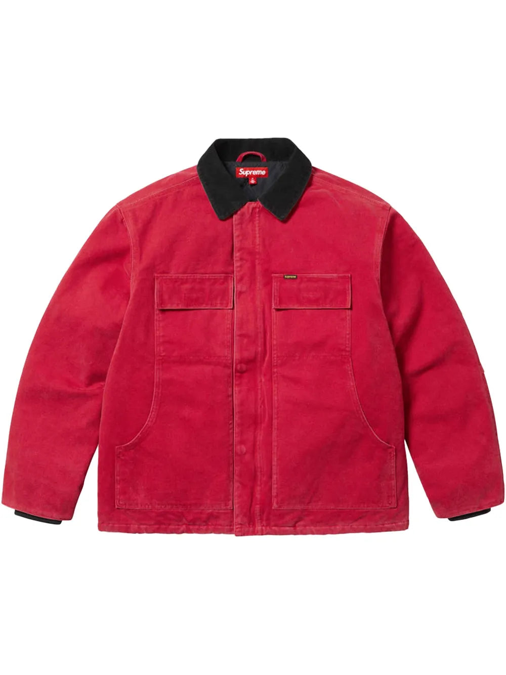 Supreme chamarra worker Old English Canvas SS 25 - Red - Rojo - imagen 1