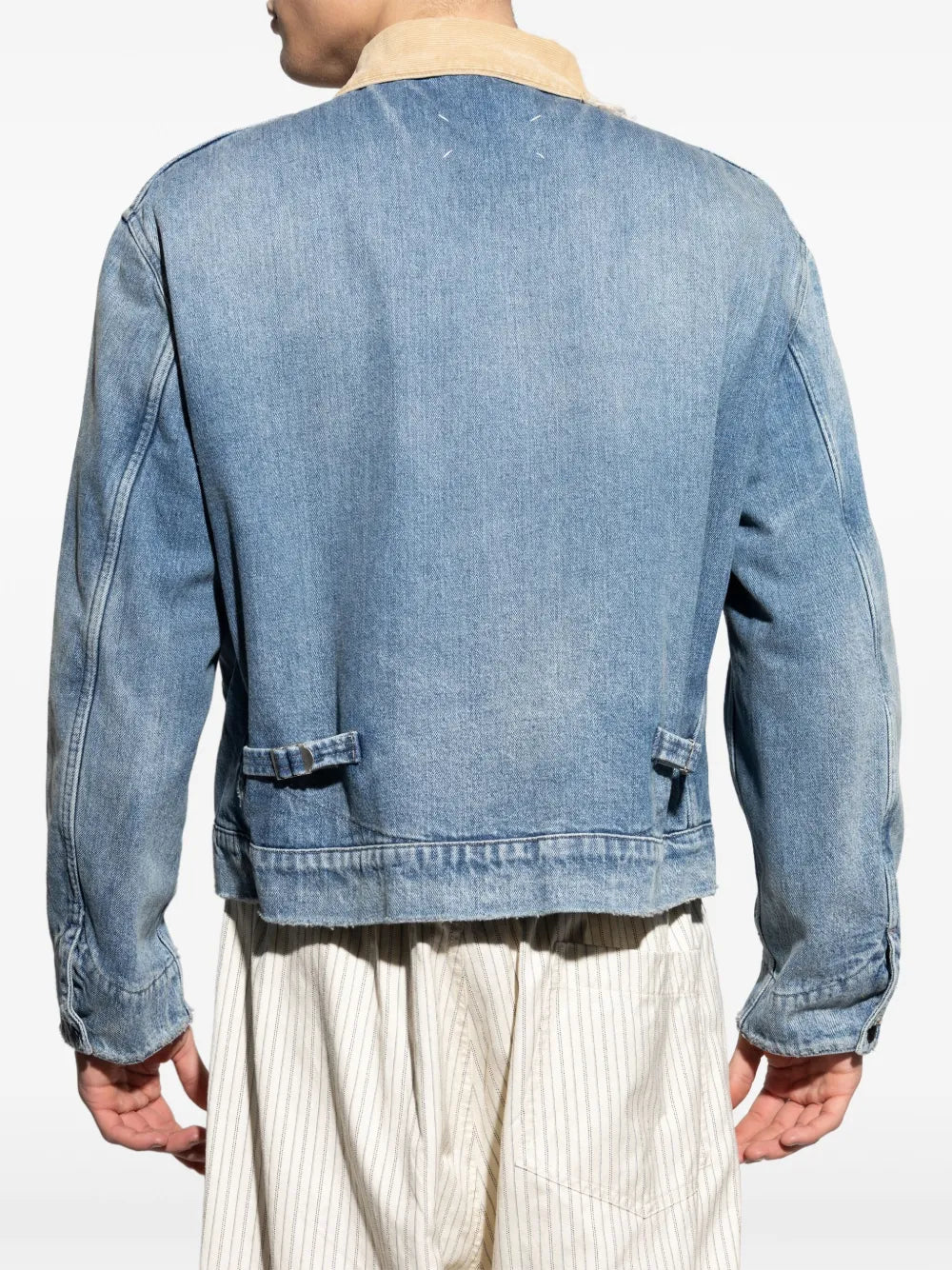 Maison Margiela chamarra bomber de mezclilla - Azul - imagen 4