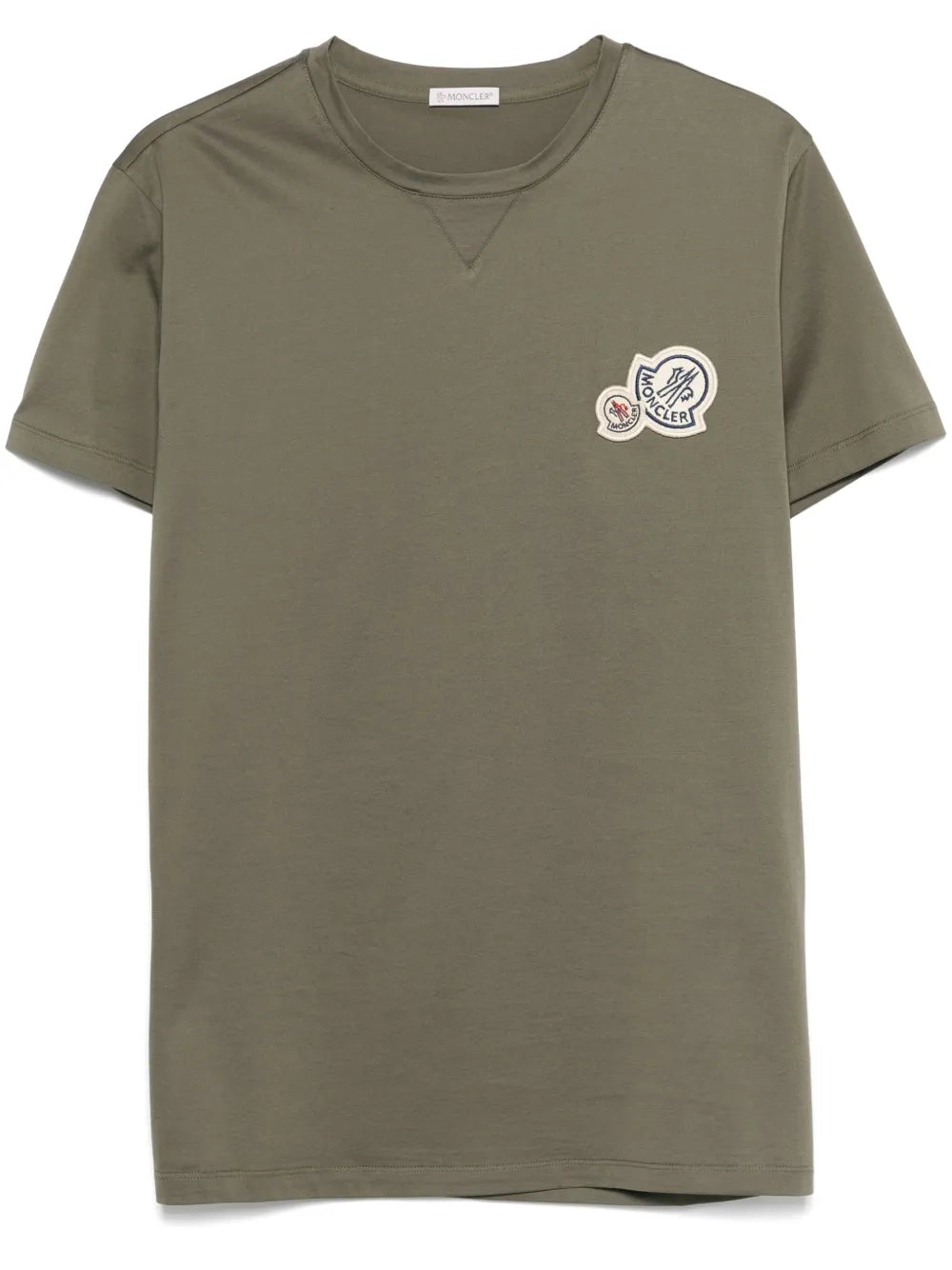 Moncler playera de algodón con parche del logo doble