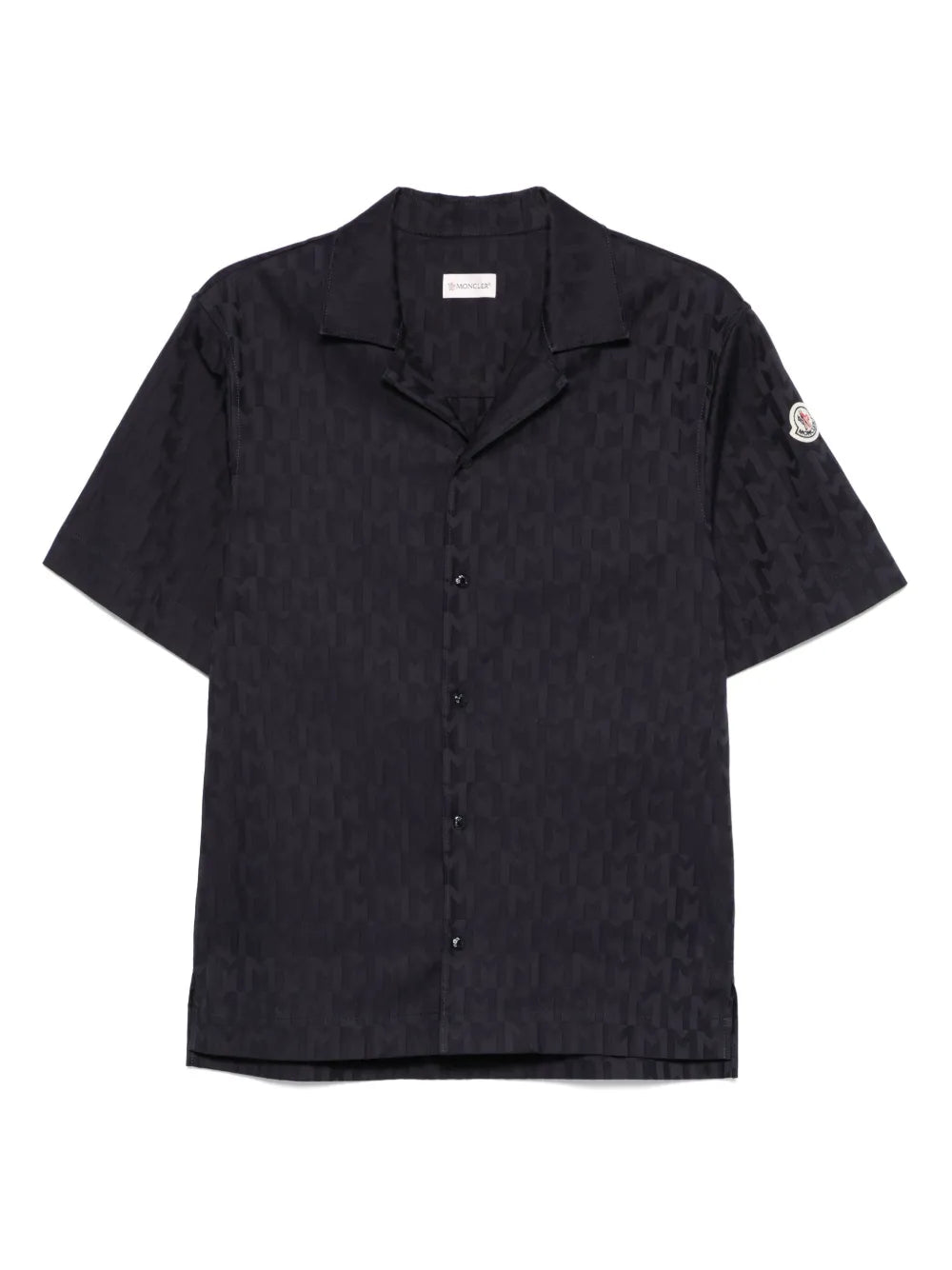 Moncler camisa con monograma en jacquard