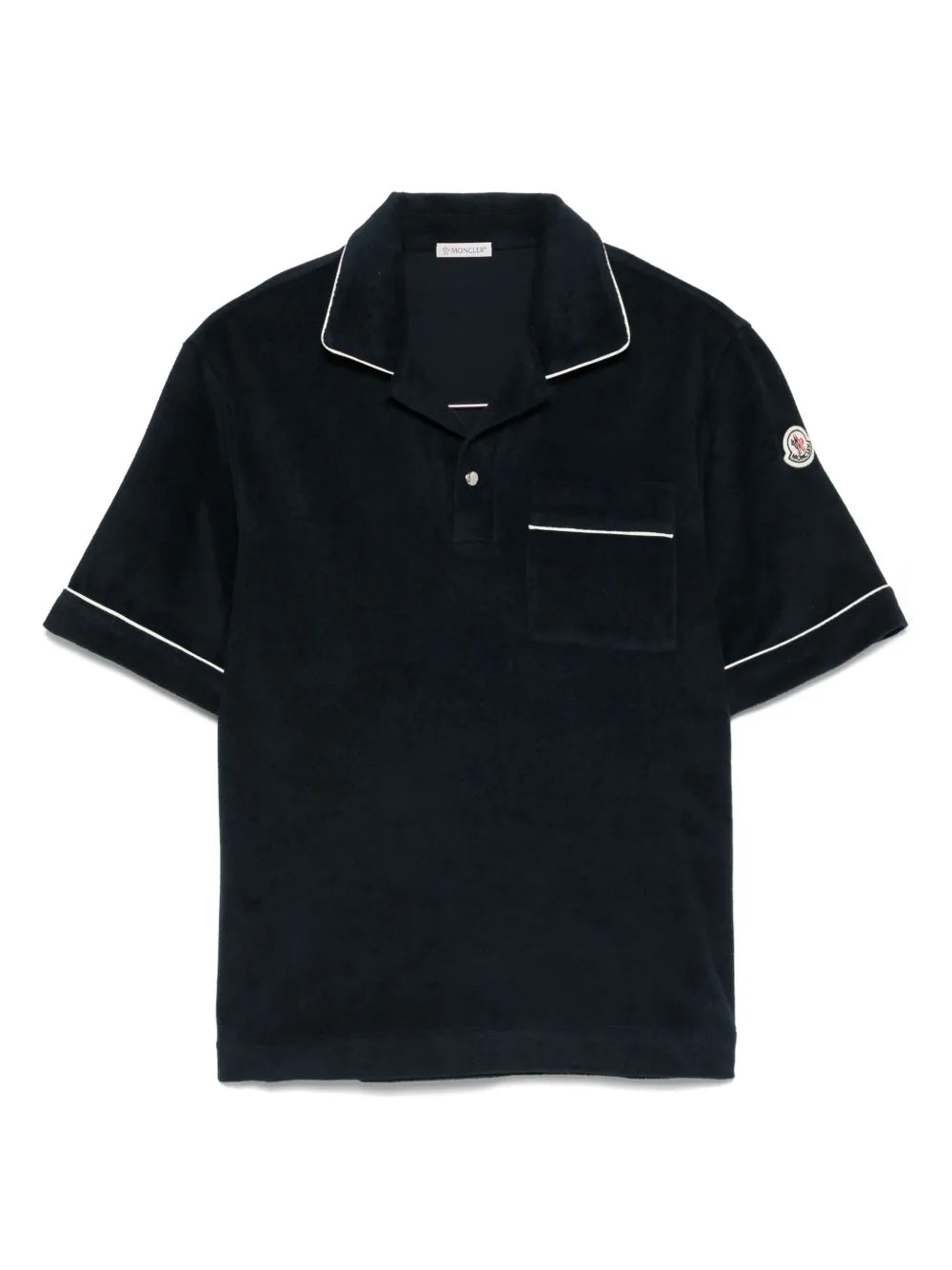 Moncler playera tipo polo texturizada