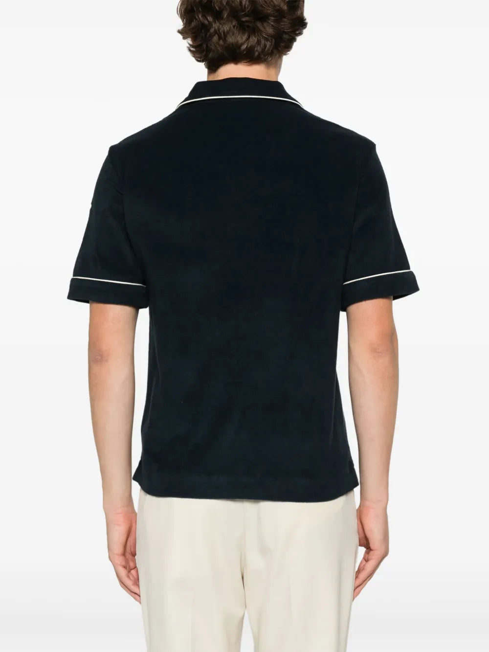 Moncler playera tipo polo texturizada