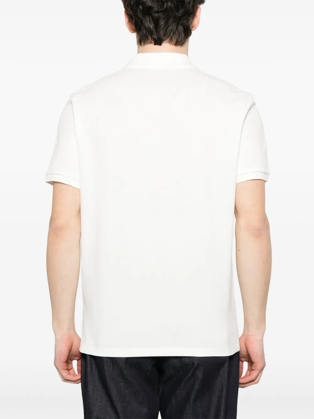 Moncler playera tipo polo con parche del logo