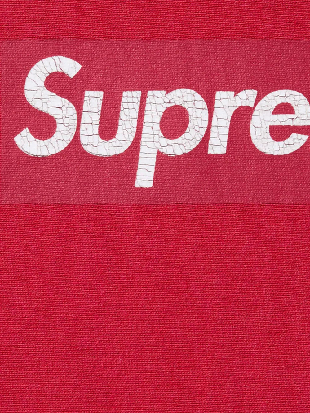 Supreme sudadera SS 25 - Red con logo - Rojo - imagen 2