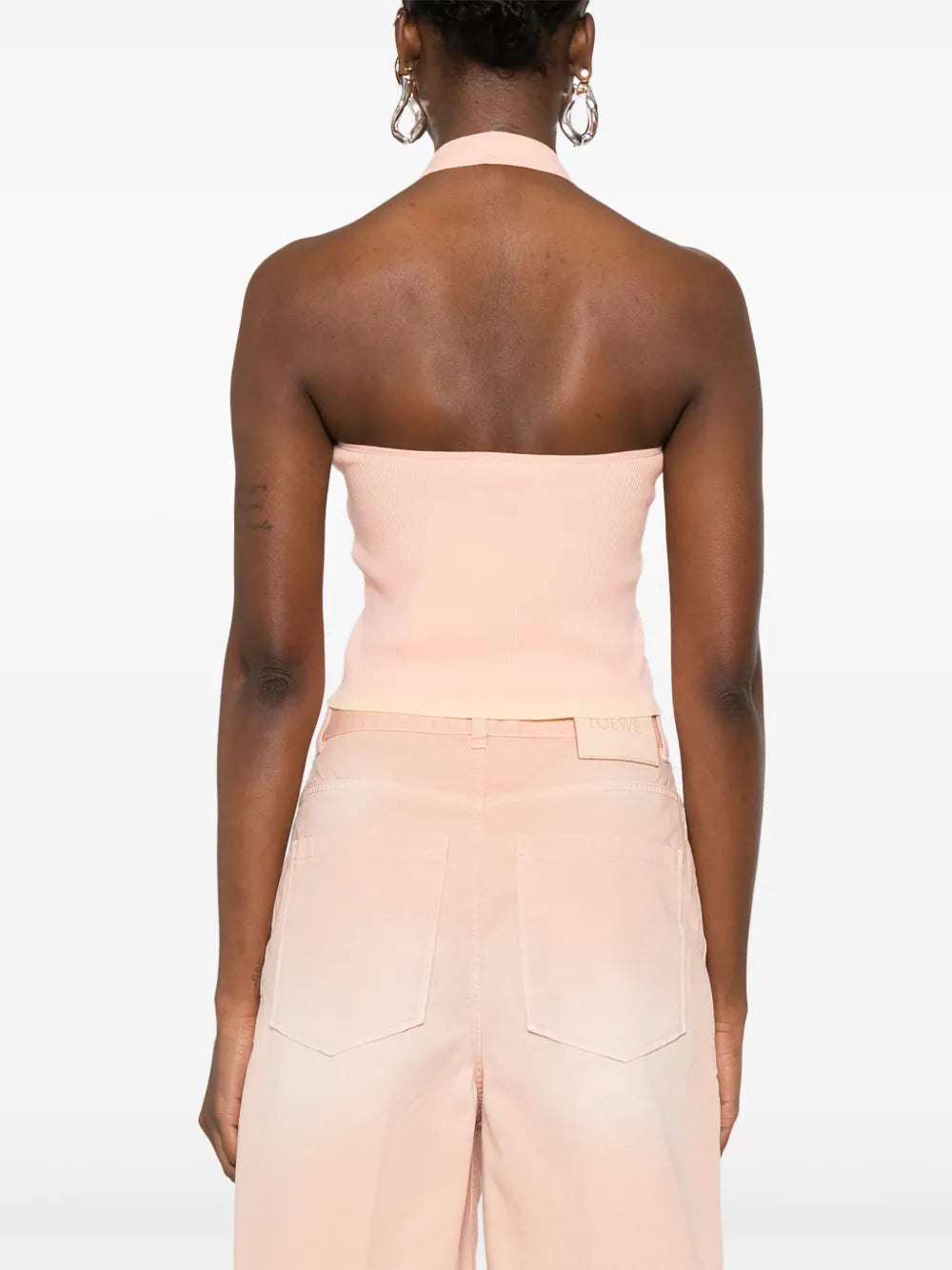 LOEWE top con Anagrama en jacquard