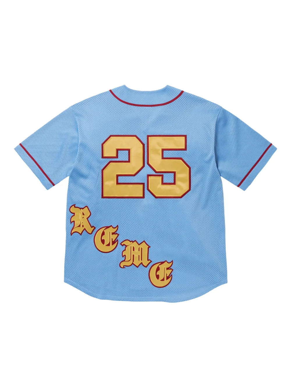 Supreme jersey de béisbol Old English "SS 25 - Light Blue" - Azul - imagen 2