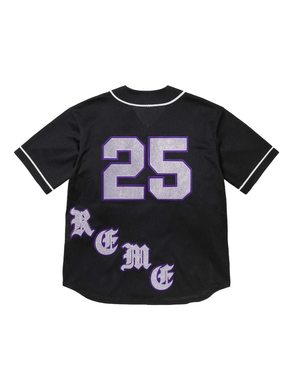 Supreme jersey de béisbol Old English "SS 25 - Black" - Negro - imagen 2