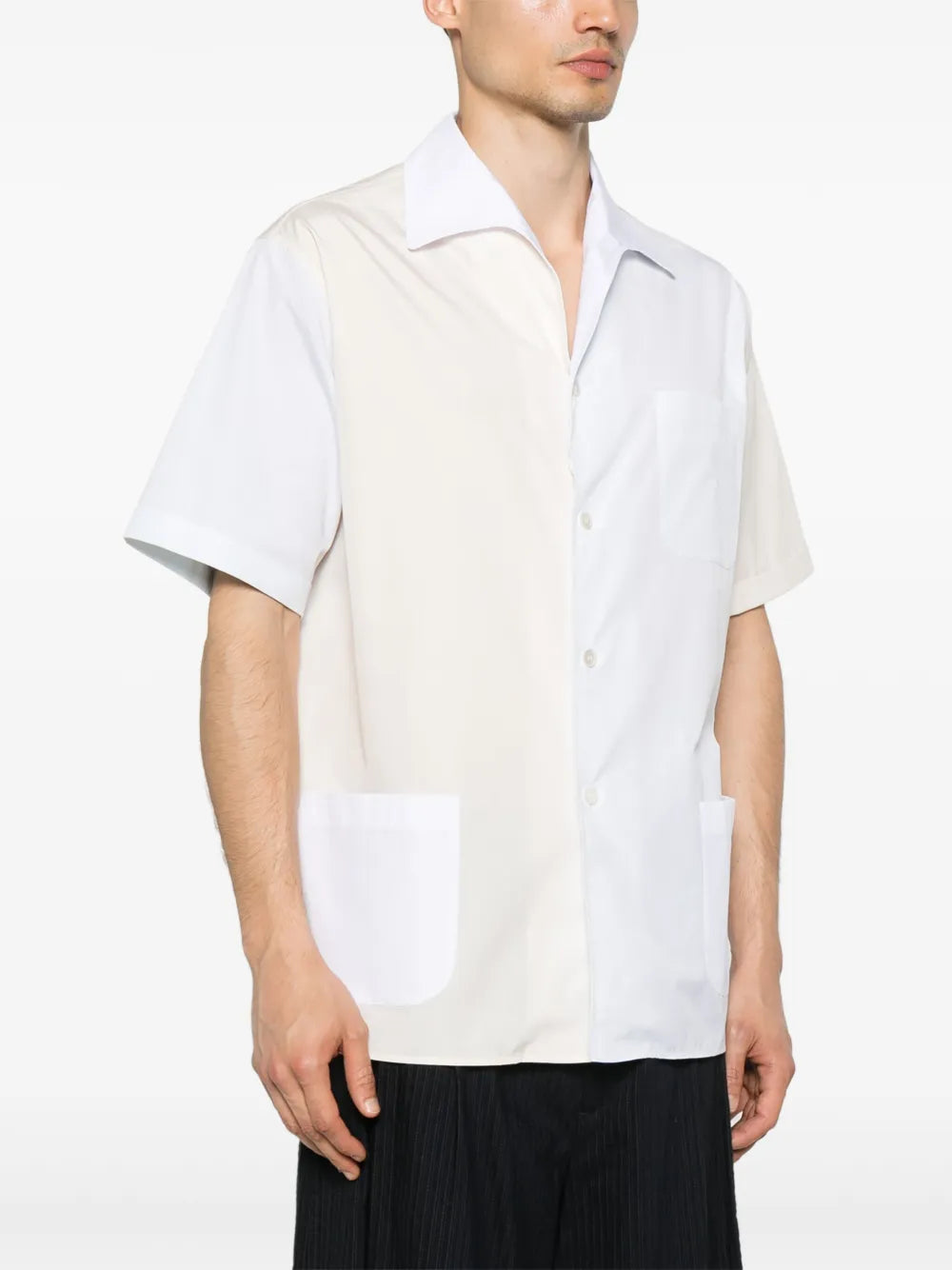 Maison Margiela camisa de algodón - Azul - imagen 3