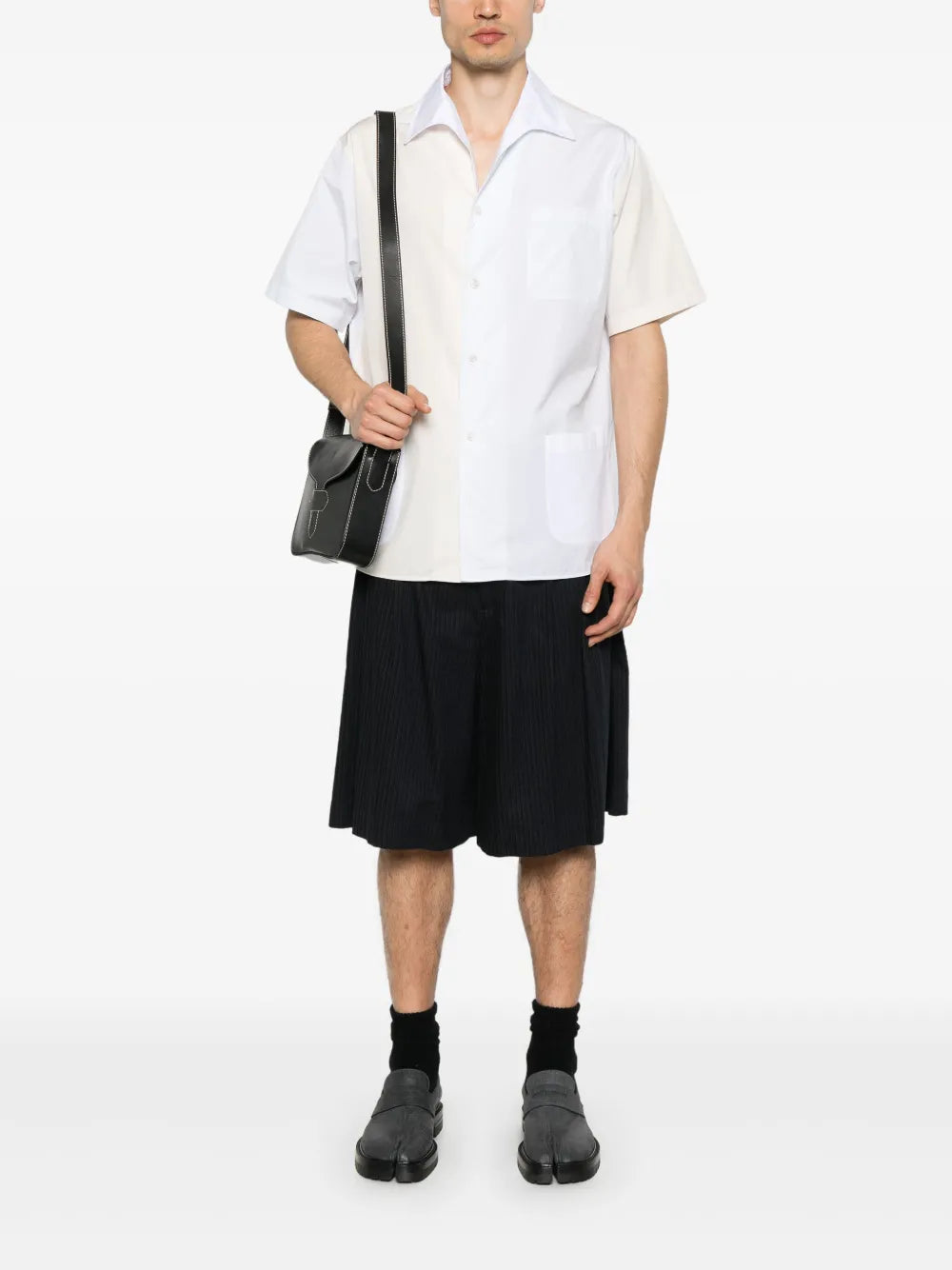 Maison Margiela camisa de algodón - Azul - imagen 2