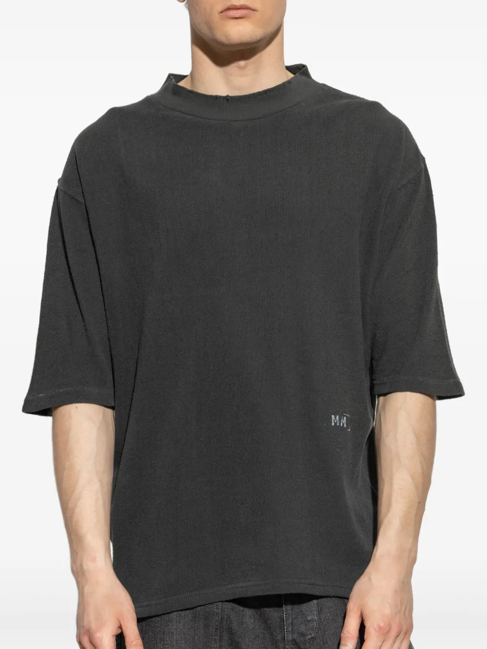 Maison Margiela playera con logo estampado - Negro - imagen 3