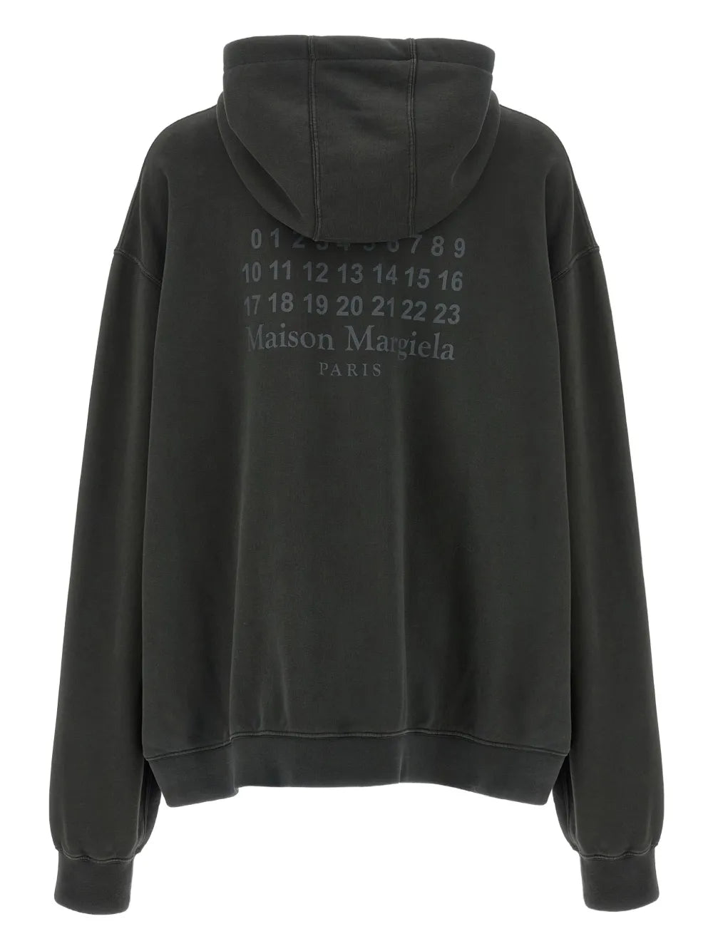 Maison Margiela hoodie con números estampados - Gris - imagen 2