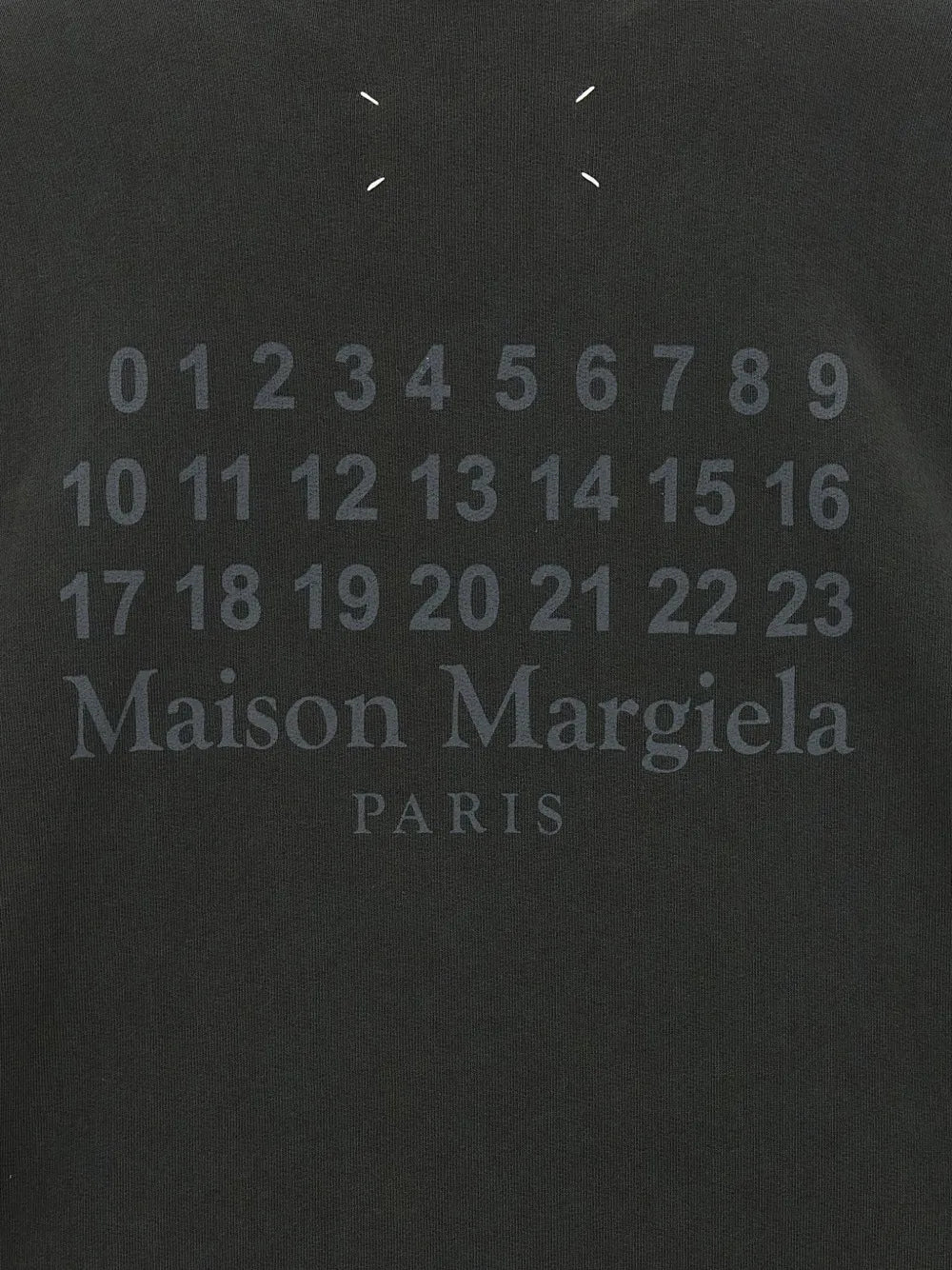 Maison Margiela hoodie con números estampados - Gris - imagen 4